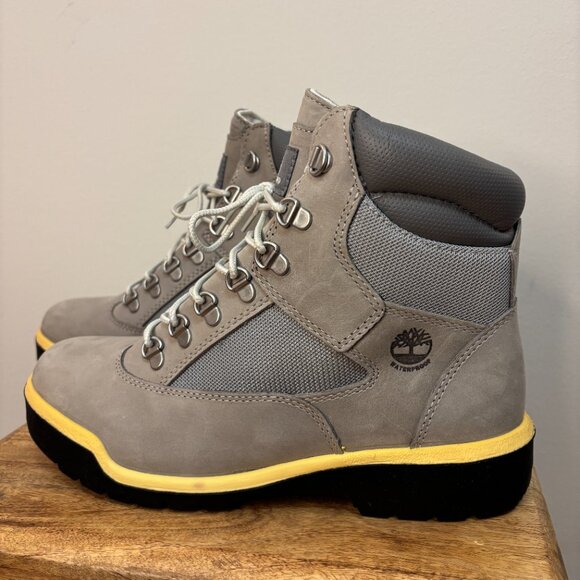 Timberland 6'' Field Boot Waterproof Grey Suede - Winter Streetwear Work Boot - Picture 8 of 12